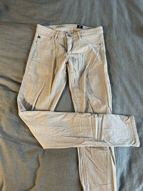 Ag Adriano Goldschmied women’s Beige thin Corduroy Pants